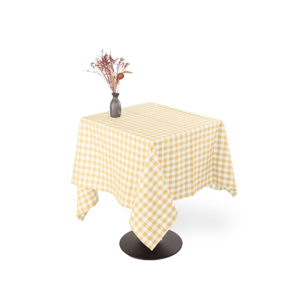Tafelkleed Gingham - Yellow - 3 formaten