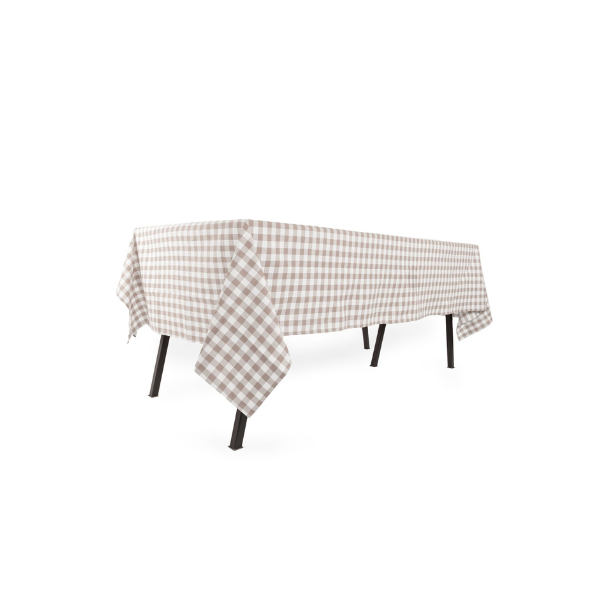 Tafelkleed Gingham - Taupe - 3 formaten