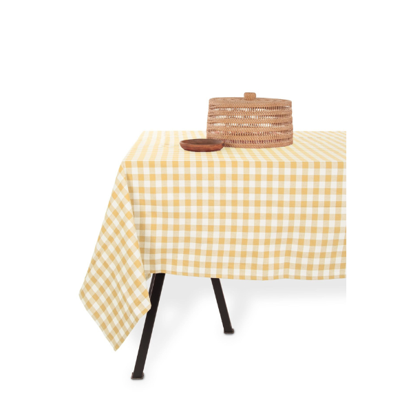 Tafelkleed Gingham - Yellow - 3 formaten