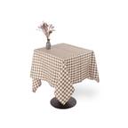 Tafelkleed Gingham - Cognac - 3 formaten