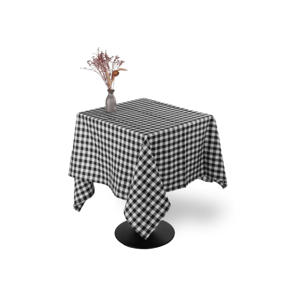 Tafelkleed Gingham - Black - 3 formaten