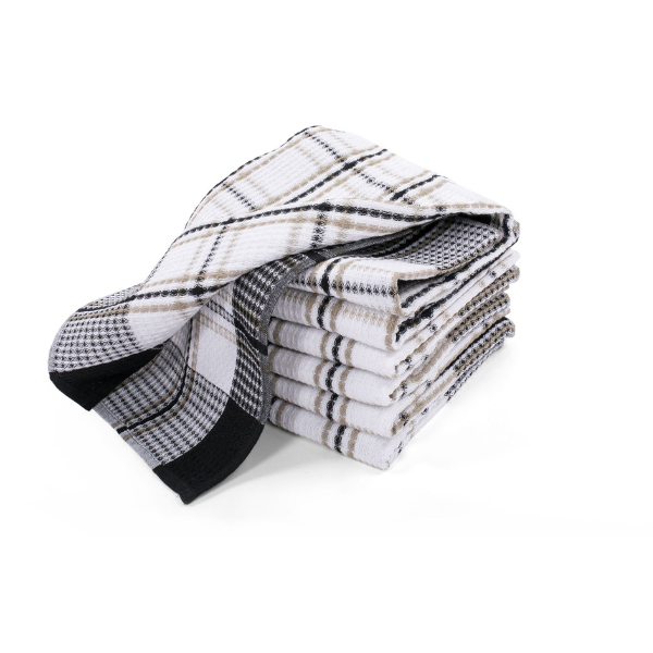 Keukenhanddoek Honey Waffle - Black - 90 gr/m² (4 stuks)