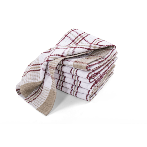 Keukenhanddoek Honey Waffle - Red - 90 gr/m² (4 stuks)