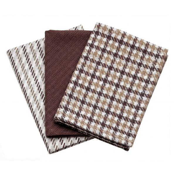 Keukenhanddoek Hudson - Chocolate - 50 x 70 cm (3 stuks)