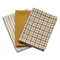 Keukenhanddoek Hudson - Mustard - 50 x 70 cm (3 stuks)