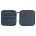 Pannenlap Indigo - Blue Dark - 20x20 cm (set van 2)