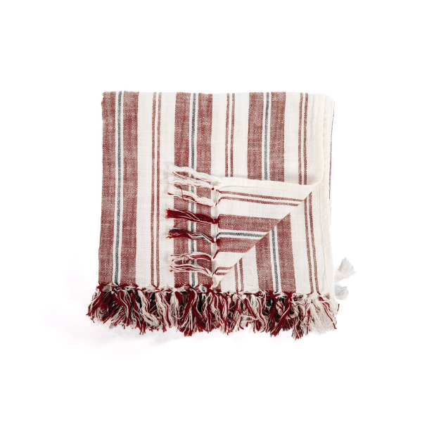 Plaid Indira - Terracotta - 150 x 200 cm
