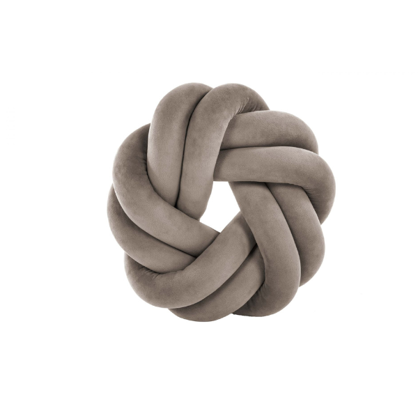 Sierkussen Knot - Taupe - 30 cm