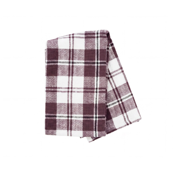 Keukenhanddoek Lauren - Wine Red - 50 x 70 cm (2 stuks)