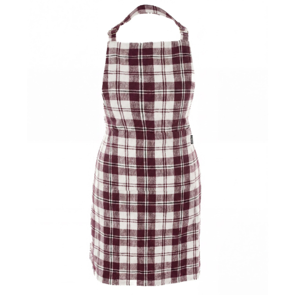 Keukenschort Lauren - Wine Red - 85x74 cm