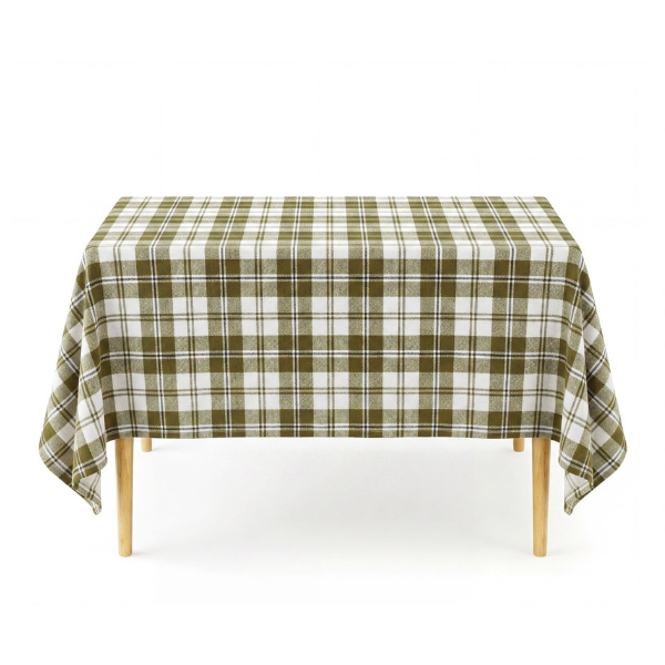 Tafelkleed Lauren - Khaki Green - 2 formaten