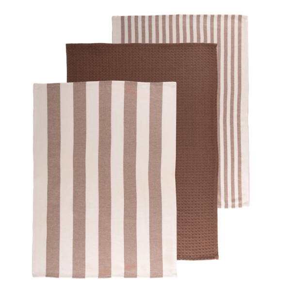 Keukenhanddoek Marra - Cognac (3 stuks)