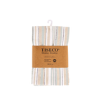 Keukenhanddoek Tiseco Multilines – Grey Light – 80 gr/m² (set van 4)