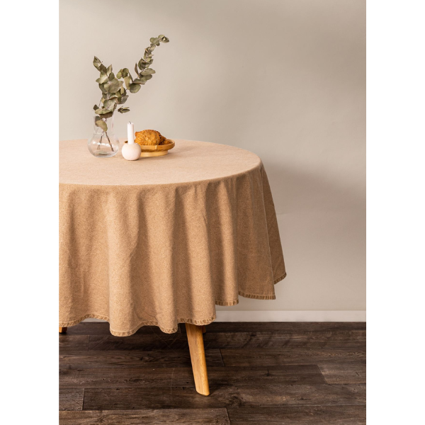 Tafelkleed Tiseco Myrna – Indian Tan – 3 formaten