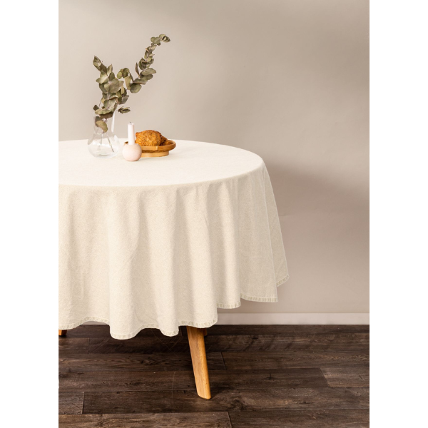 Tafelkleed Tiseco Myrna – Ivory – 3 formaten