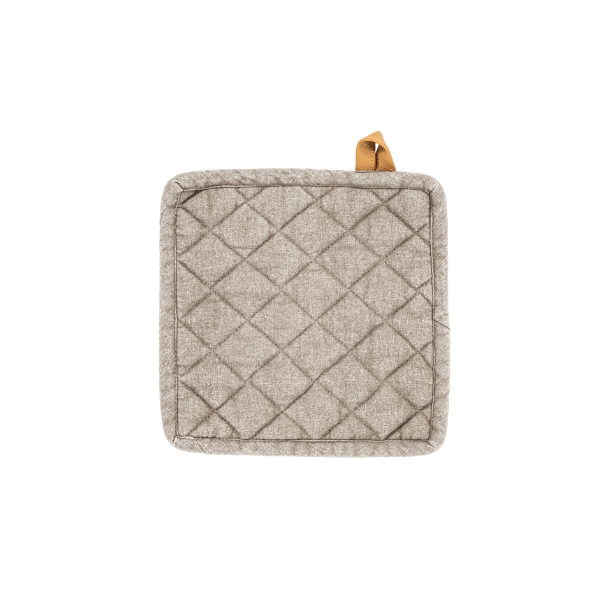 Pannenlap Myrna - Taupe - 20x20 cm (set van 2)