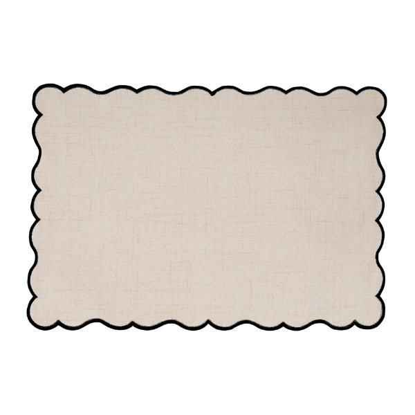 Placemat Noura - Black - 30 x 43 cm