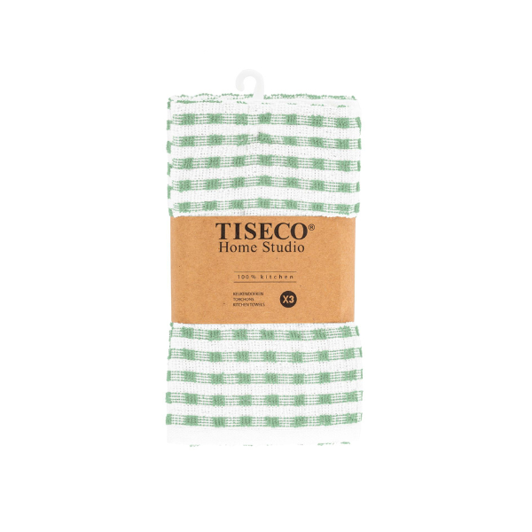 Keukenhanddoek Oman - Greensmoke - 100 gr/m² (3 stuks)