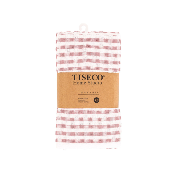 Keukenhanddoek Oman - Pink - 100 gr/m² (3 stuks)