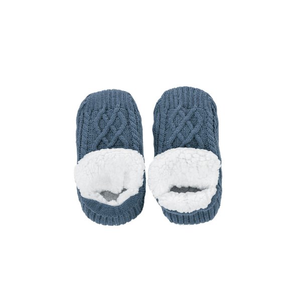 Pantoffelsokken Tiseco Cosy - Blue Stone - maat 39/42