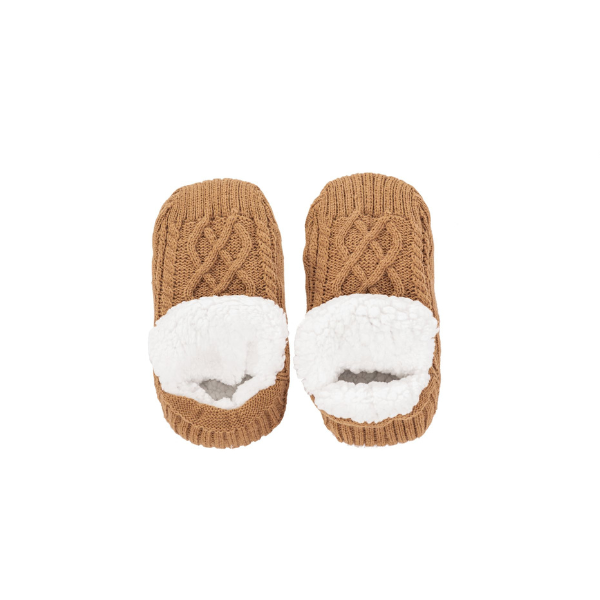 Pantoffelsokken Tiseco Cosy - Indian Tan - maat 39/42