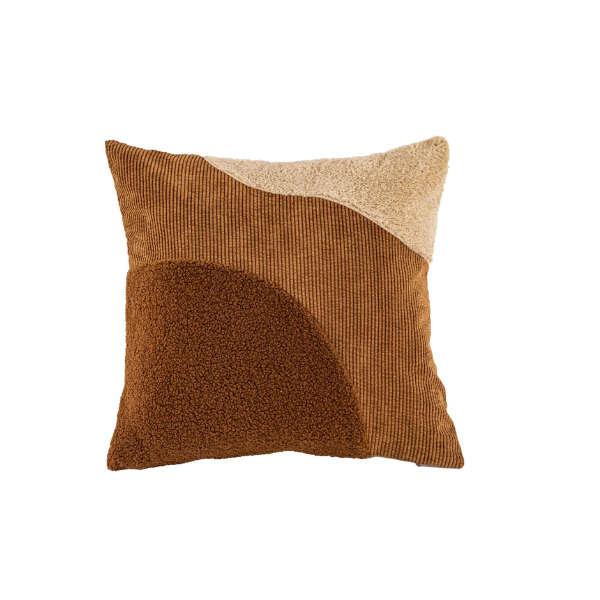 Sierkussen Patch - Brown - 45 x 45 cm