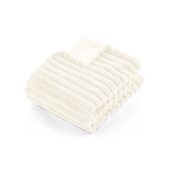 Plaid Rabit Stripe - Ivory - 130 x 170 cm