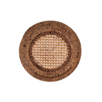 Onderbord Rattan - Brown - Dia 22 / 32 cm