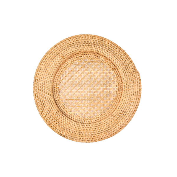 Onderbord Rattan - Natural - Dia 22 / 32 cm