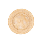 Onderbord Rattan - White - Dia 22 / 32 cm