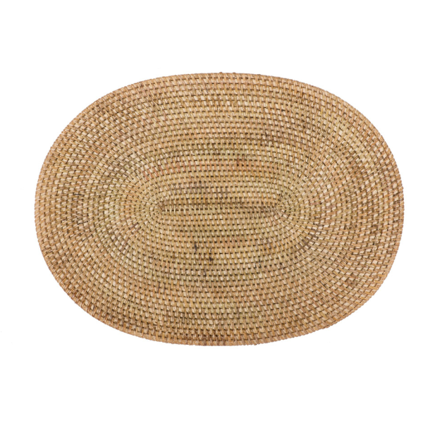 Placemat Rattan - Natural - 30 x 40 cm - Ovaal