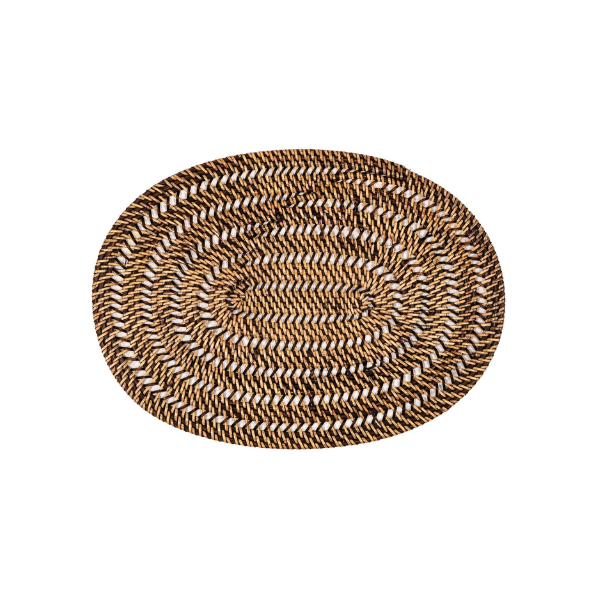 Placemat Rattan - Ovaal - 30 x 40 cm - Brown