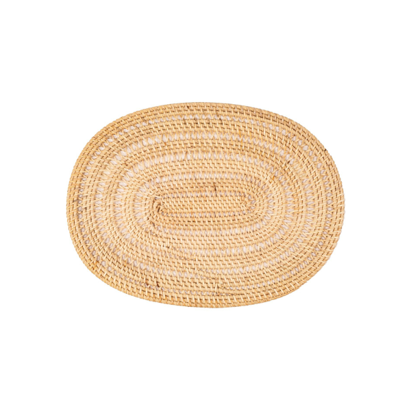 Placemat Rattan - Ovaal - 30 x 40 cm - Naturel
