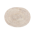 Placemat Rattan - White - 30 x 40 cm - Ovaal