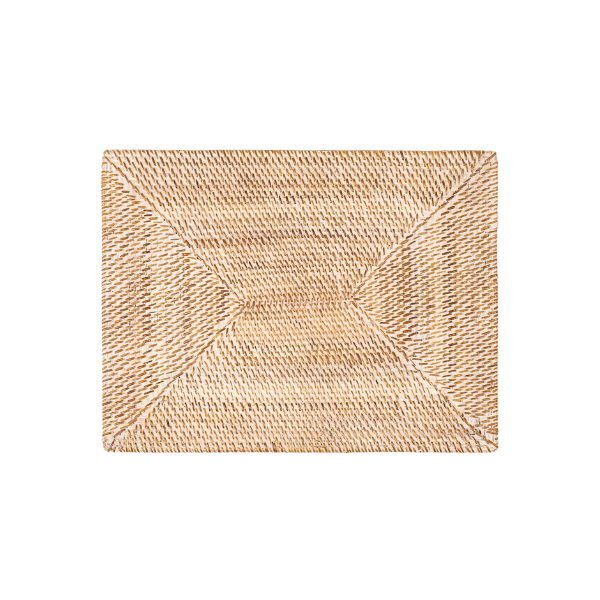 Placemat Rattan - White - 30 x 40 cm