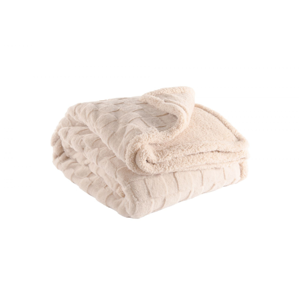 Plaid Rava - Beige - 150 x 200 cm - 400 gr/m²