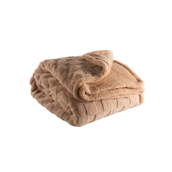 Plaid Rava - Sand - 150 x 200 cm - 400 gr/m²