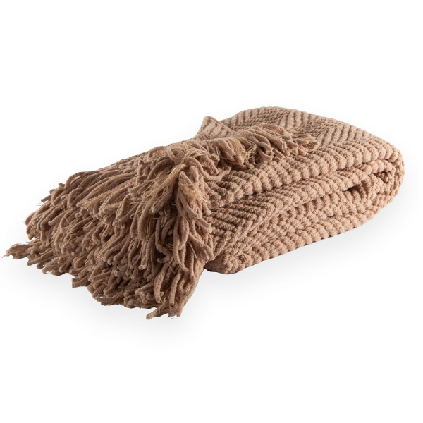 Plaid Renee - Sand - 130 x 170 cm - 580 gr/m²