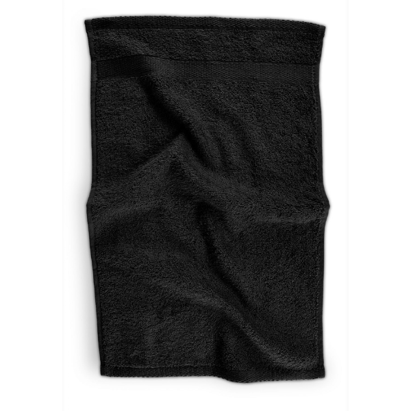 Luxe gastendoekje Tiseco Riva – Black – 450 gr/m²
