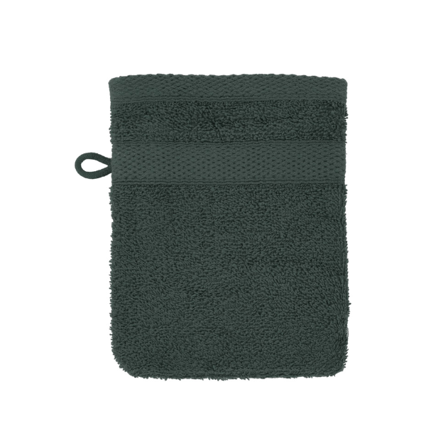 Luxe washandje Tiseco Riva – Green Dark – 450 gr/m² (2 stuks)