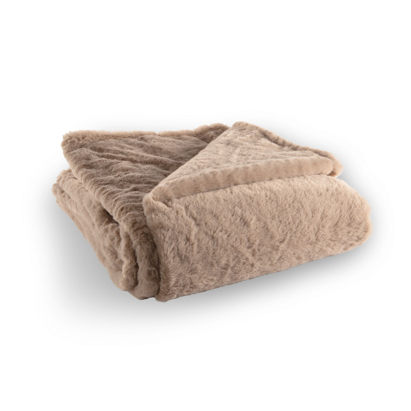 Plaid Ruby - Taupe - 150 x 200 cm - 500 gr/m²
