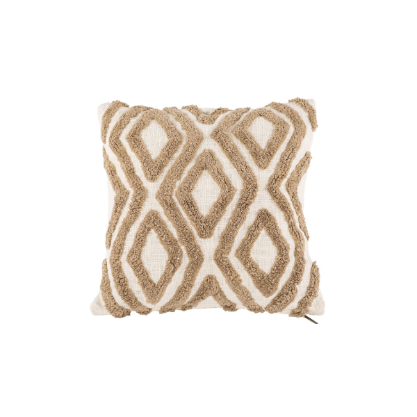 Sierkussen Sahara - Ivory/Brown - 45 x 45 cm