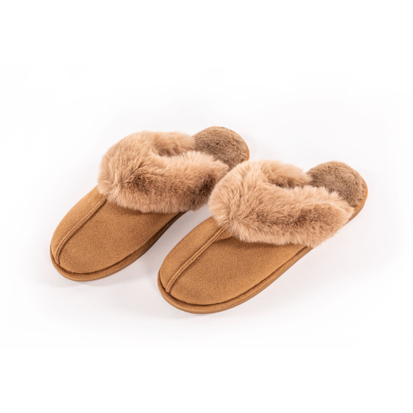 Dames pantoffels Tiseco Snuggs Mule  - Cognac
