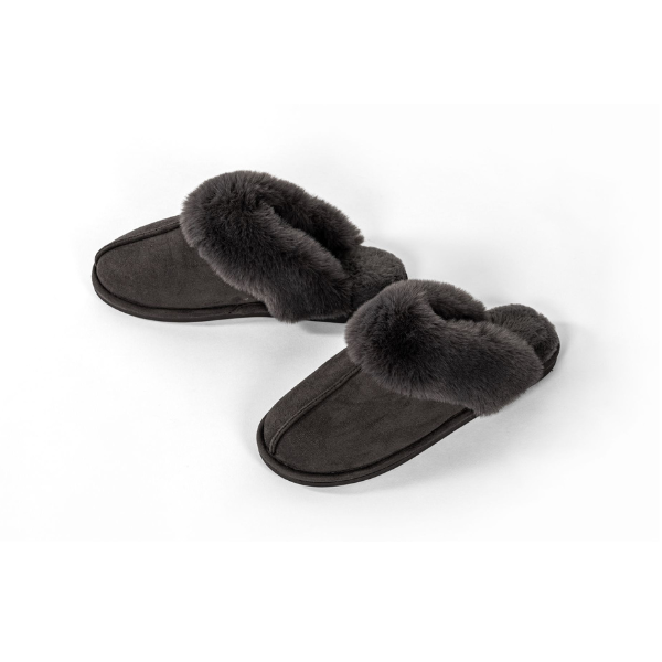 Dames pantoffels Tiseco Snuggs Mule  - Grey Dark