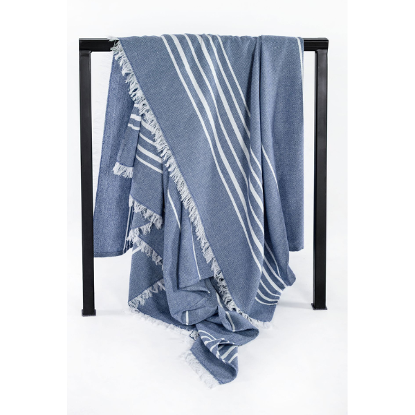 Plaid Solene - Blue - 150 x 200 cm
