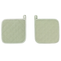 Pannenlap Somerset - Green Tea - 20x20 cm (set van 2)