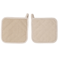Pannenlap Somerset - Sand - 20x20 cm (set van 2)