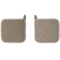 Pannenlap Somerset - Taupe - 20x20 cm (set van 2)