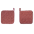 Pannenlap Somerset - Terracotta - 20x20 cm (set van 2)