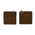 Pannenlap Velmar - Chocolate - 20x20 cm (set van 2)